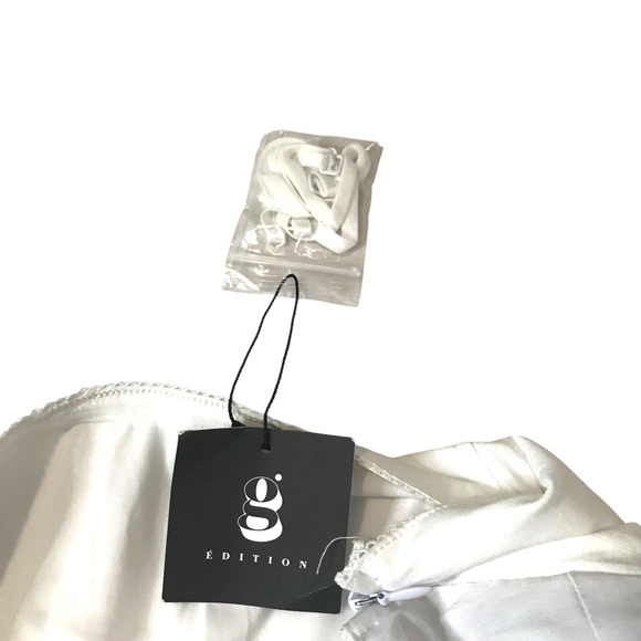 Women’s White Strapless Mini Dress/Pleated Skirt Summer Party Outfit New - Picture 4 of 12